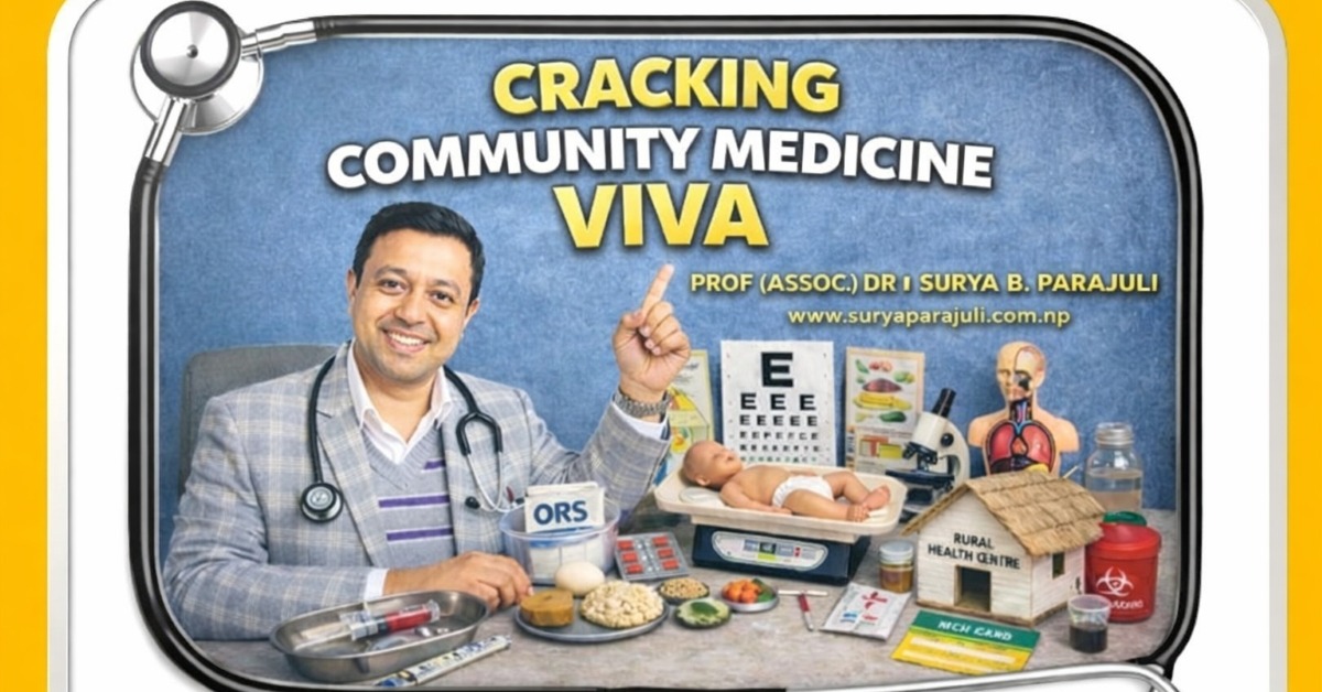 Comprehensive mentor-style guideline to help you crack a Community Medicine viva